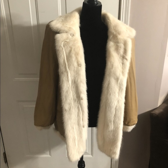 ❌SOLD❌ RARE! real mink fur & leather coat 1970’s Vintage - Picture 3 of 8